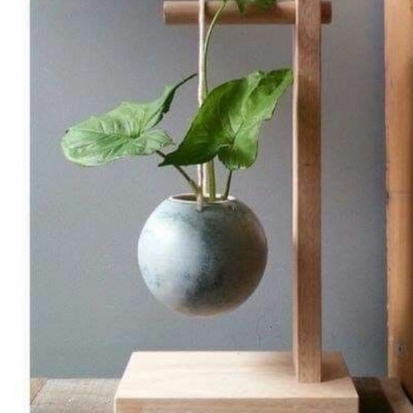 Hanging Planter Decor Stand Indoors Hand Crafted - Picture 1 of 1